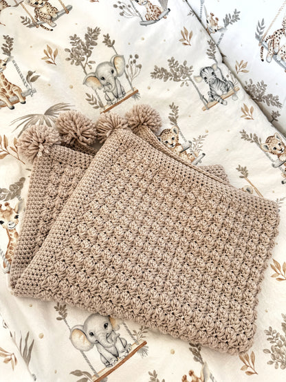 Merino Wool Baby Blanket (60X75~)