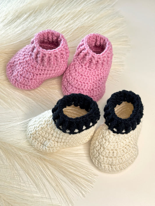 Merino Wool Baby Booties