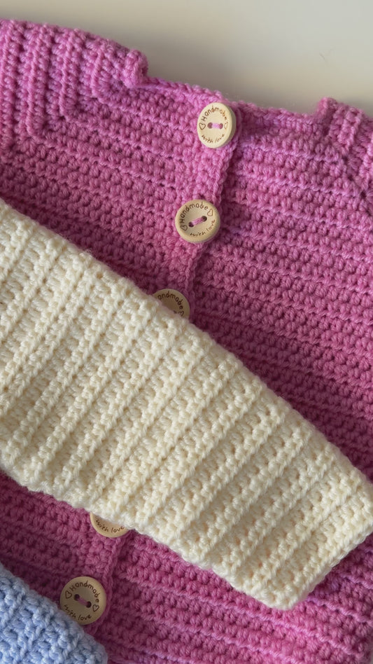Merino Wool Baby Cardigan