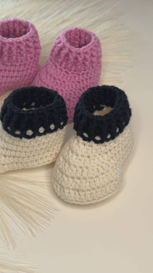 Merino Wool Baby Booties